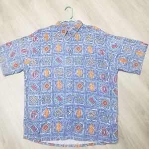 Vintage Surf Board Mario Ferrari Shirt Size Large